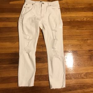 white abercrombie jeans